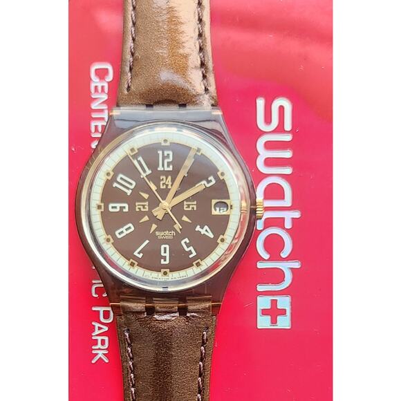 Swatch watch COFFEE MILL GF400 1995 Standard Gents New old stock - Picture 3 of 14
